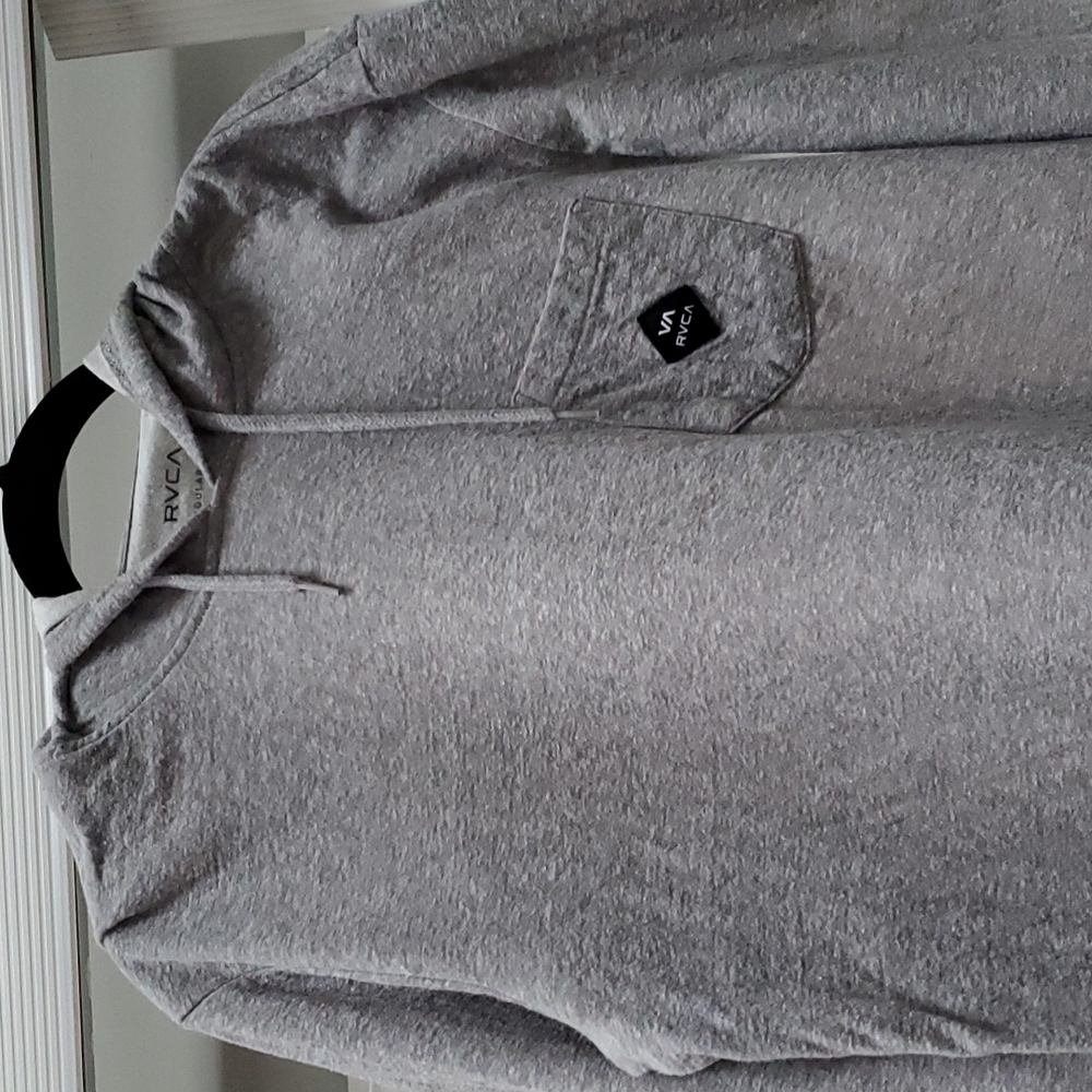 Gray Lightweight Hooded Sweatshirt